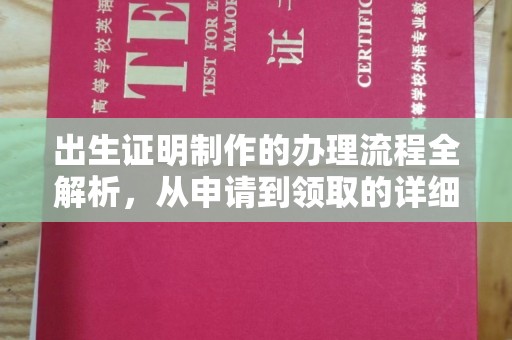 禹王台出生证明制作的办理流程全解析，从申请到领取的详细指南